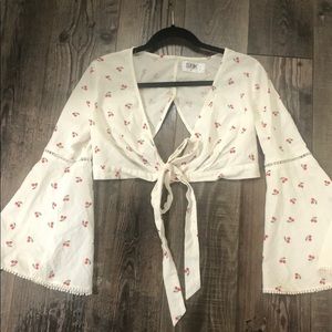 LF Seek Boho top with cherry print 🍒